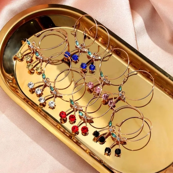 Cherry Hoop Earrings - Picture 4 of 4